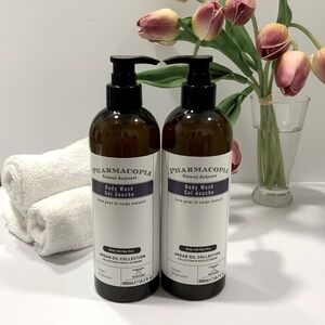 (2 BOTTLES) PHARMACOPIA NATURAL BODY WASH 480ml/16.2 fl.oz